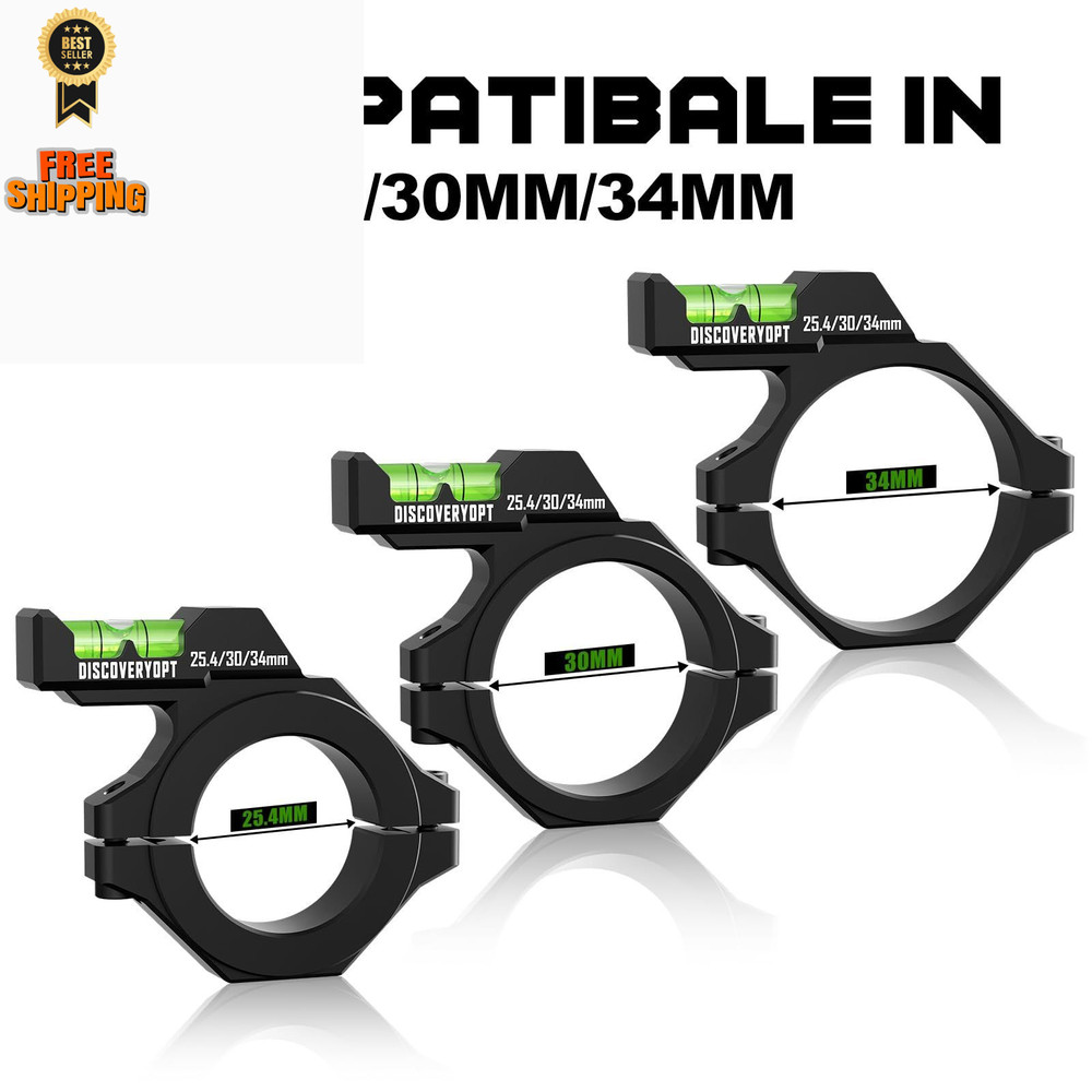 DISCOVERYOPT Multi-Compatible Scope Bubble Levels | Fits ‎black Green