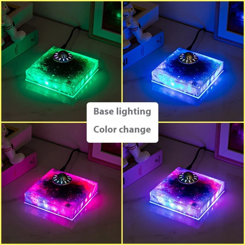 Magnetic Levitating UFO Light LED Night Lamp Rotating Floating Creative Gift