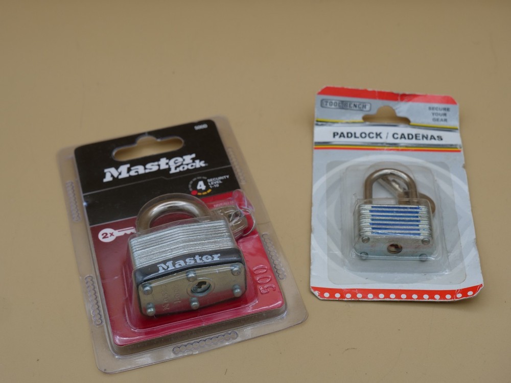 Master Lock Padlock & Tool bench Padlock Lot
