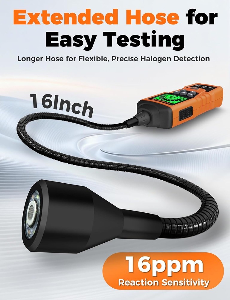 2 in 1 Rechargeable Halogen Detector HVAC ,Detect CFCs,HFCCS,HFCS,HF