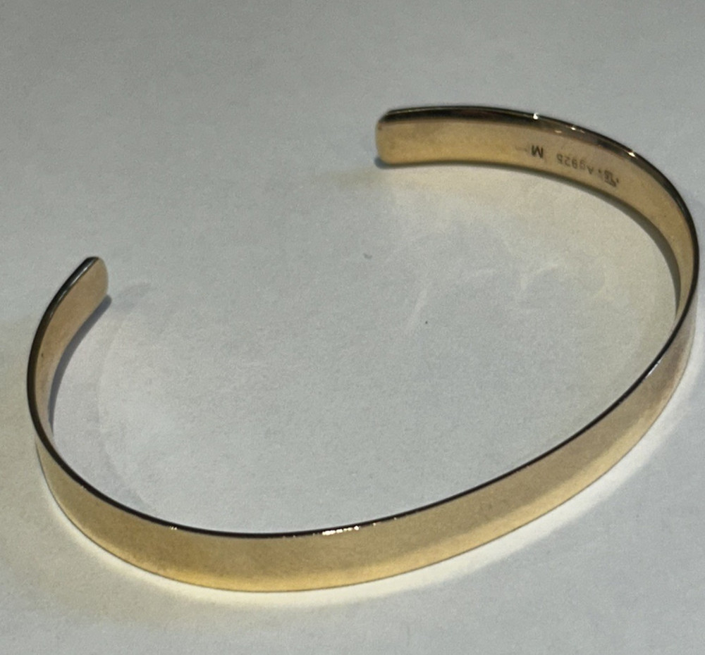 Thomas Sabo Cuff Bangle 18ct Gold Plated on 925 Silver 15cm