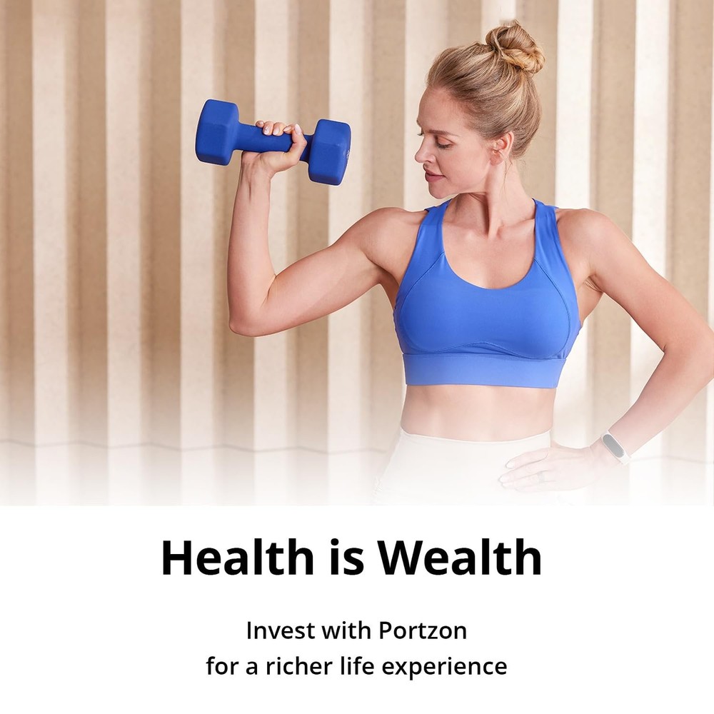 Portzon Weights Dumbbells - 5LB EACH