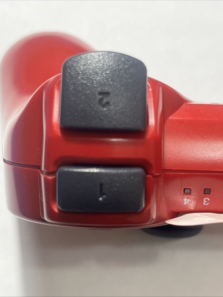 Sony PS3 DualShock 3 Wireless Controller Red OEM Original Tested