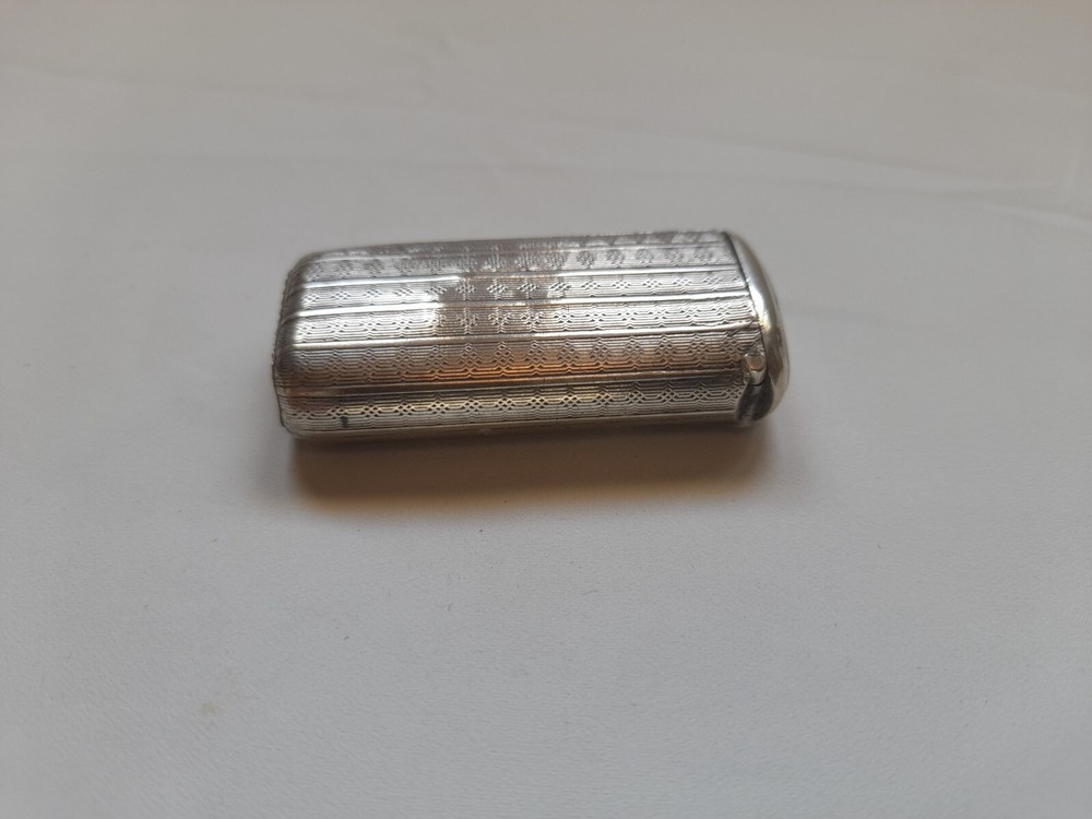 Silver vesta case / match box holder