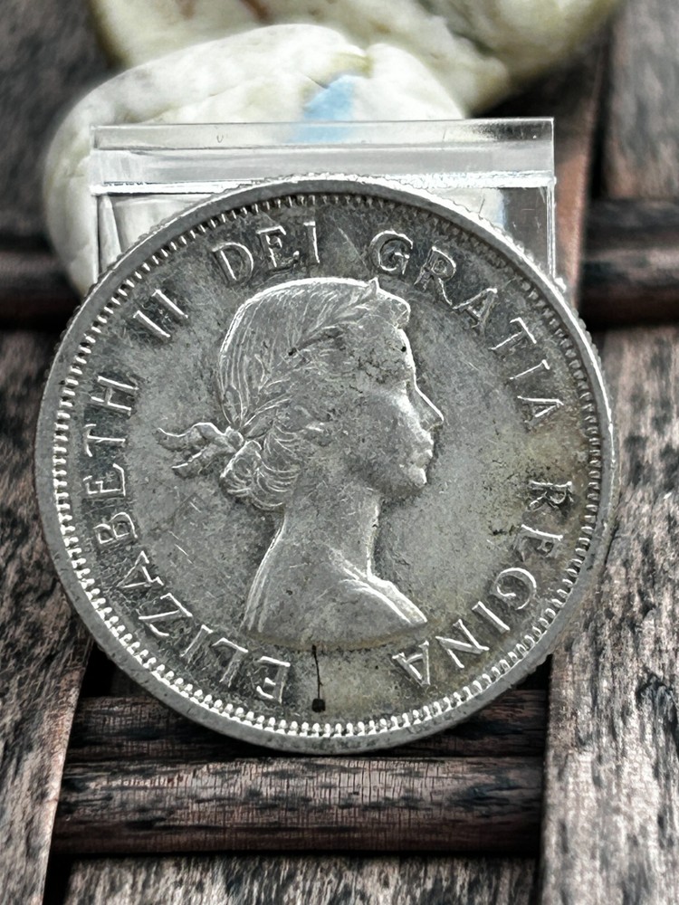 1964 canada 25 cents ref E 12