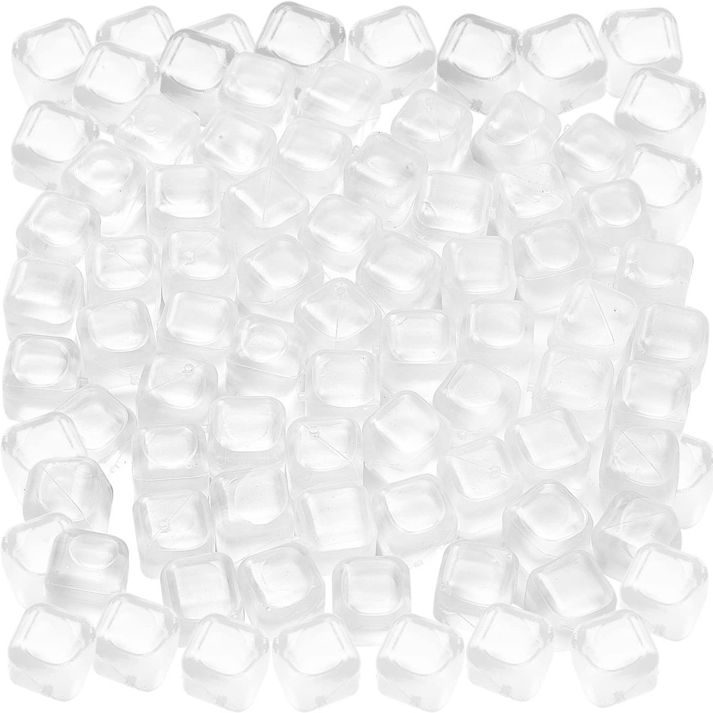 60Pcs Reusable Ice Cubes,Colorful Plastic Ice Cubes,Refreezable Ice Cubes,Non...