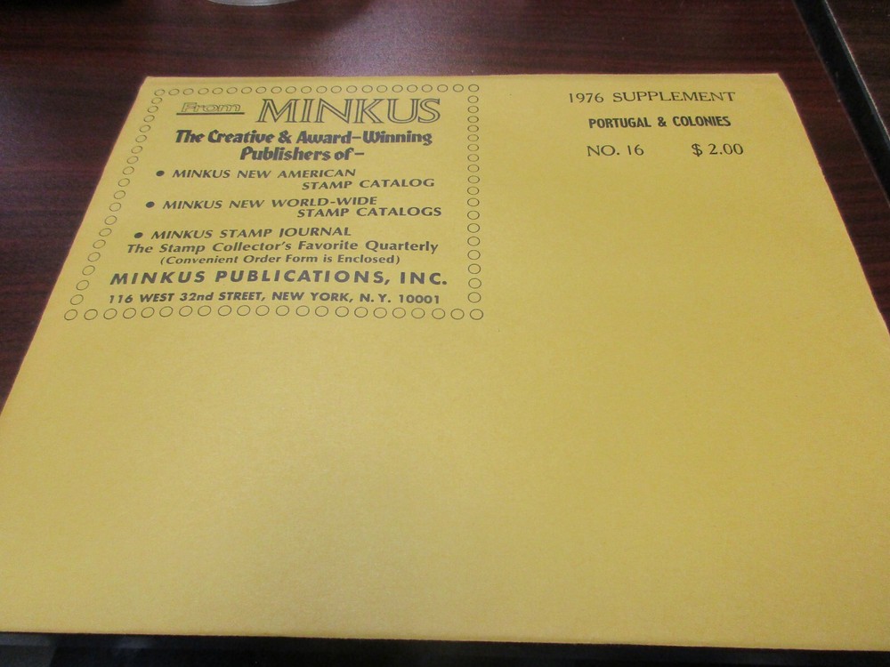 "MINKUS"  1976 SUPPLEMENT  PORTUGAL & COLONIES  W/FREE SHIPPING!!!