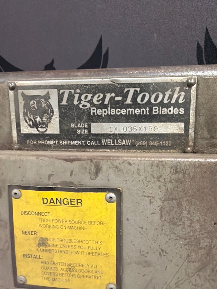 WELLSAW 1318 Horizontal Bandsaw USED