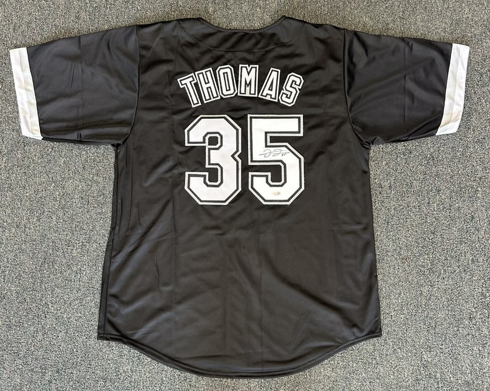 Frank Thomas Chicago White Sox Autographed Custom Style Jersey JSA-