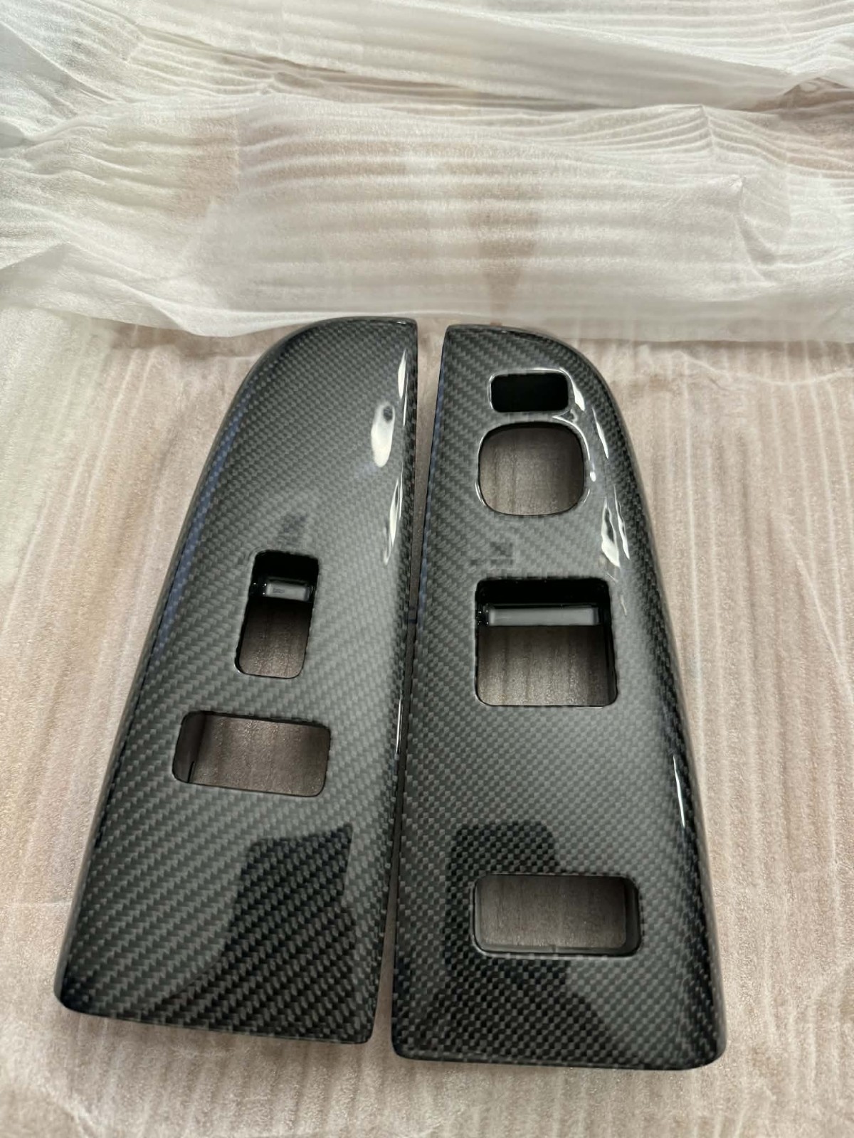 2003-2007 GMC Sierra Silverado Carbon window Trim Bezel Switch SINGLE CAB