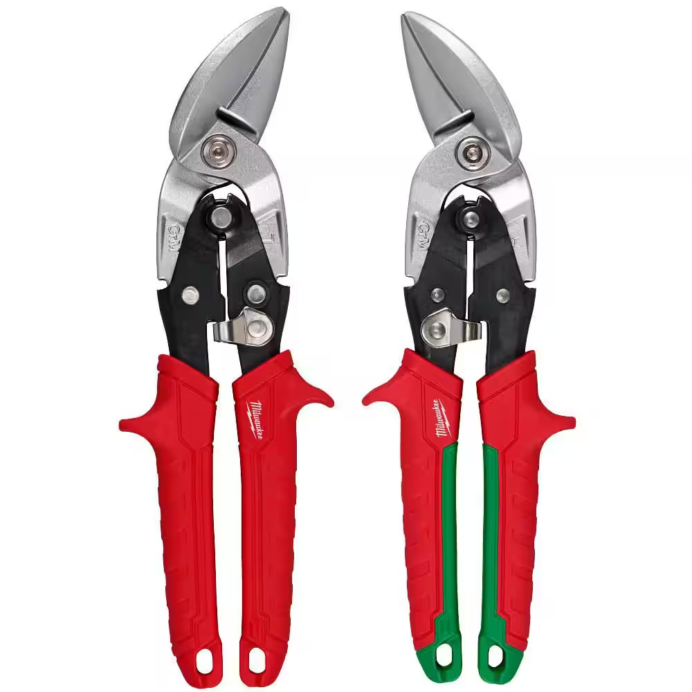 Left and Right Offset Aviation Snips (2-Pack)
