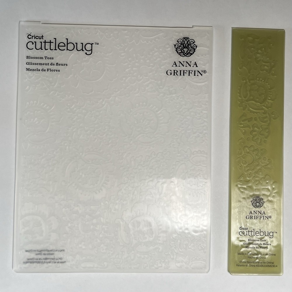 Anna Griffin Cricut Cuttlebug BLOSSOM TOSS Embossing Folder