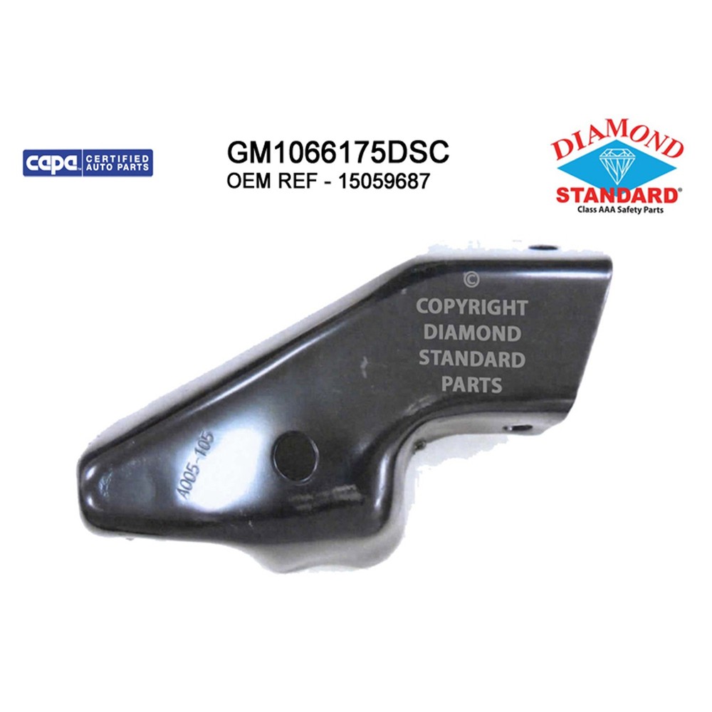 Replacement Steel Driver Side Front Outer Bumper Face Bar Brace