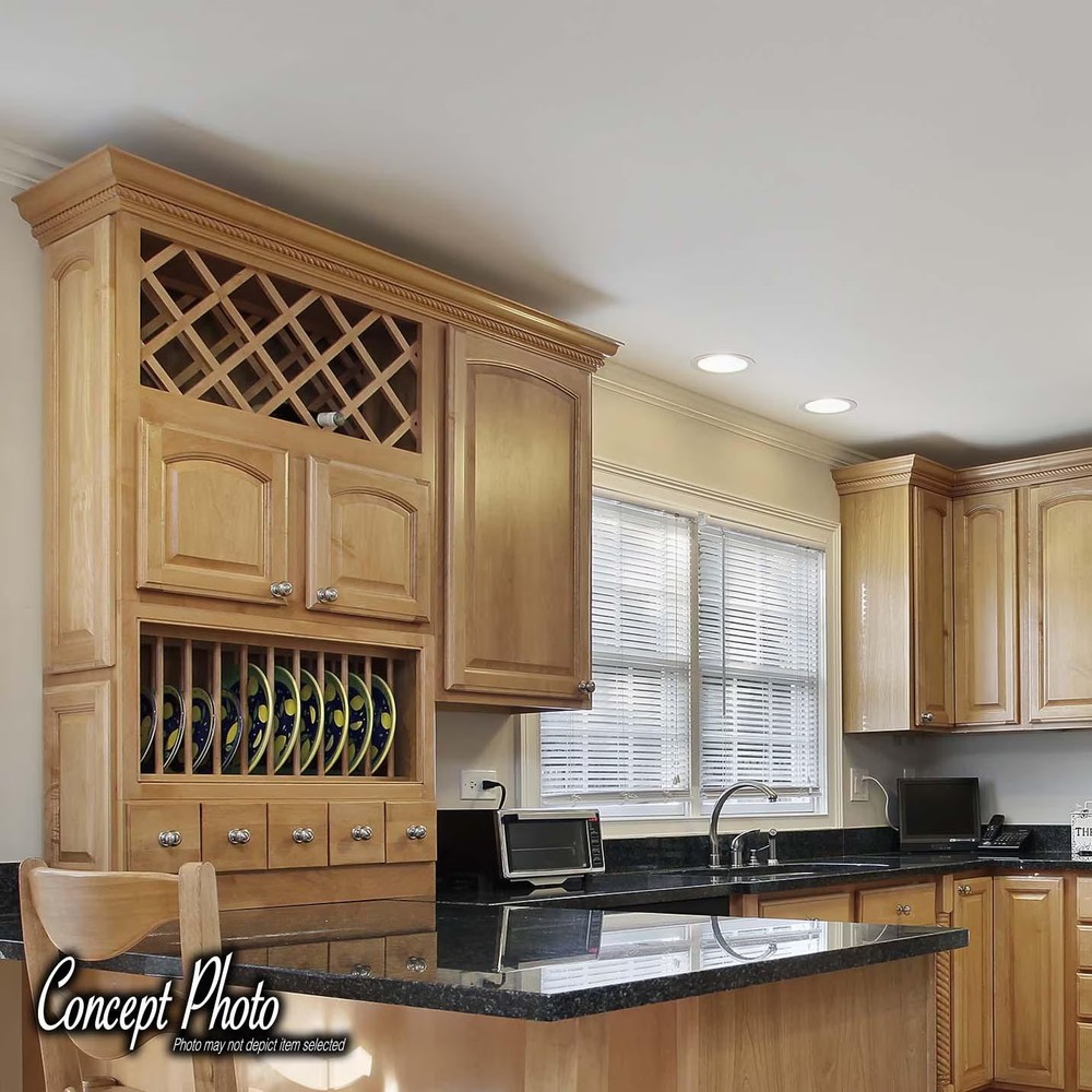 Outwater 28 Bottle Trimmable Maple Wine Rack Lattice Insert Panel