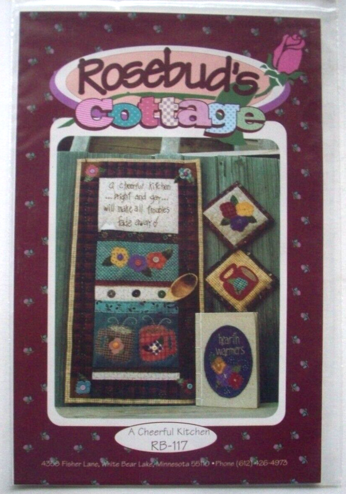 Cheerful kitchen wall organizer quilt pattern *W