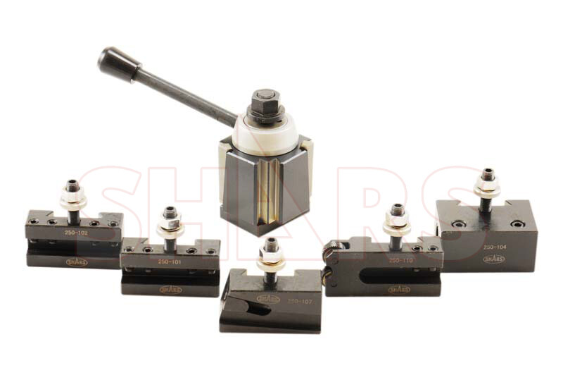 Shars 14-20" CNC CA Wedge Quick Change Tool Post Set 250-444 + Certificate R}