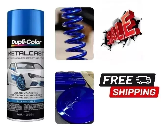 Blue Anodized Coating Spray Can Brake Engine Custom Caliper Paint High Tem...