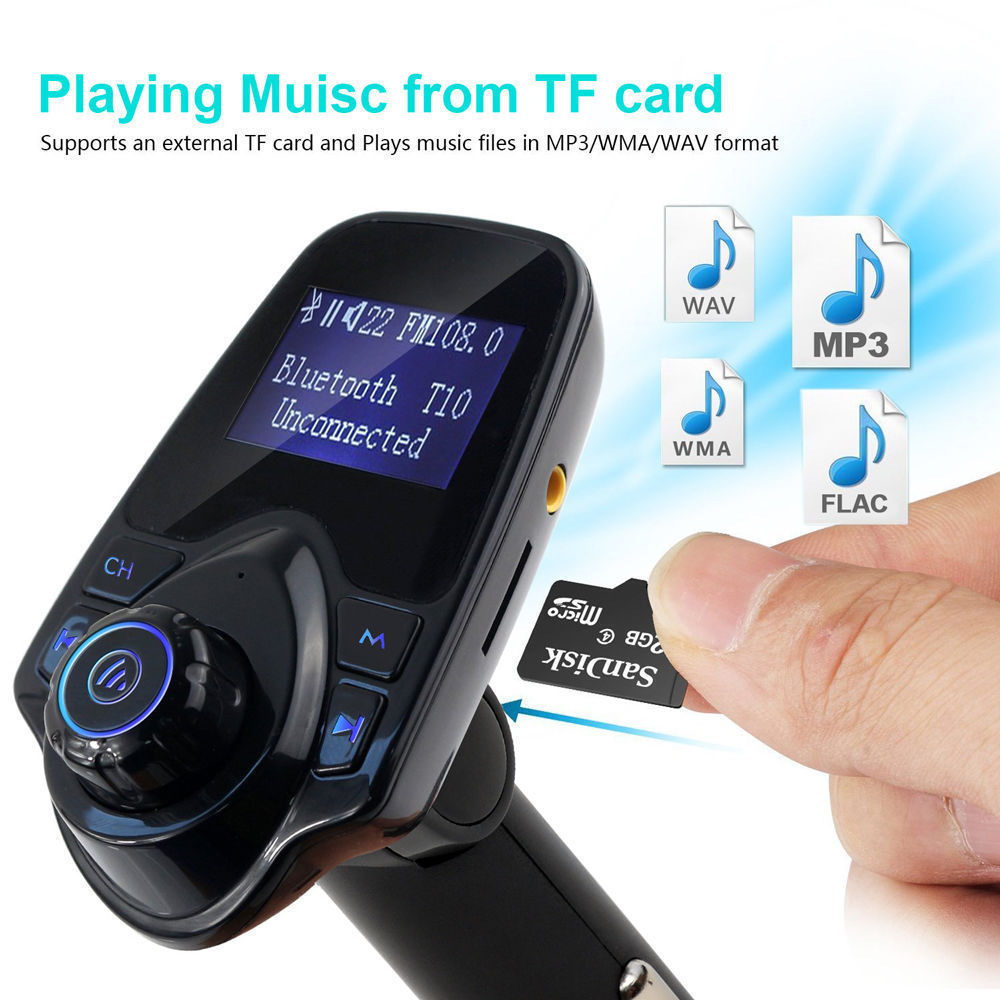 Bluetooth Car FM Transmitter Wireless Radio Adapter USB Charger Mp3 Player