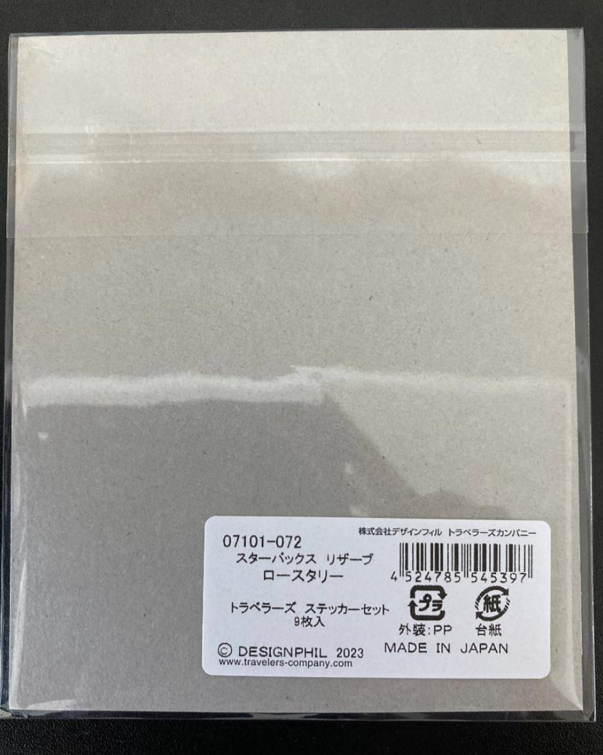 TRAVELER’S notebook for Starbucks Reserve Roastery Tokyo Stickers Set