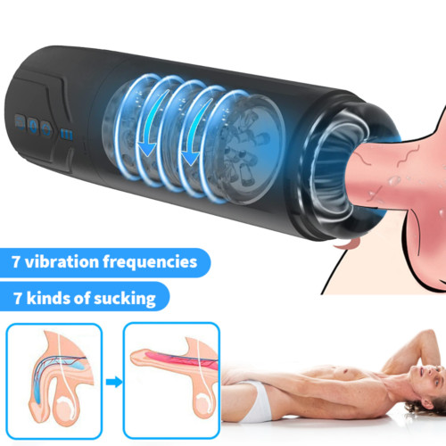 Male Masturbaters Automatic Rotating Cup Thrusting Stroker For Men Use Lubricant