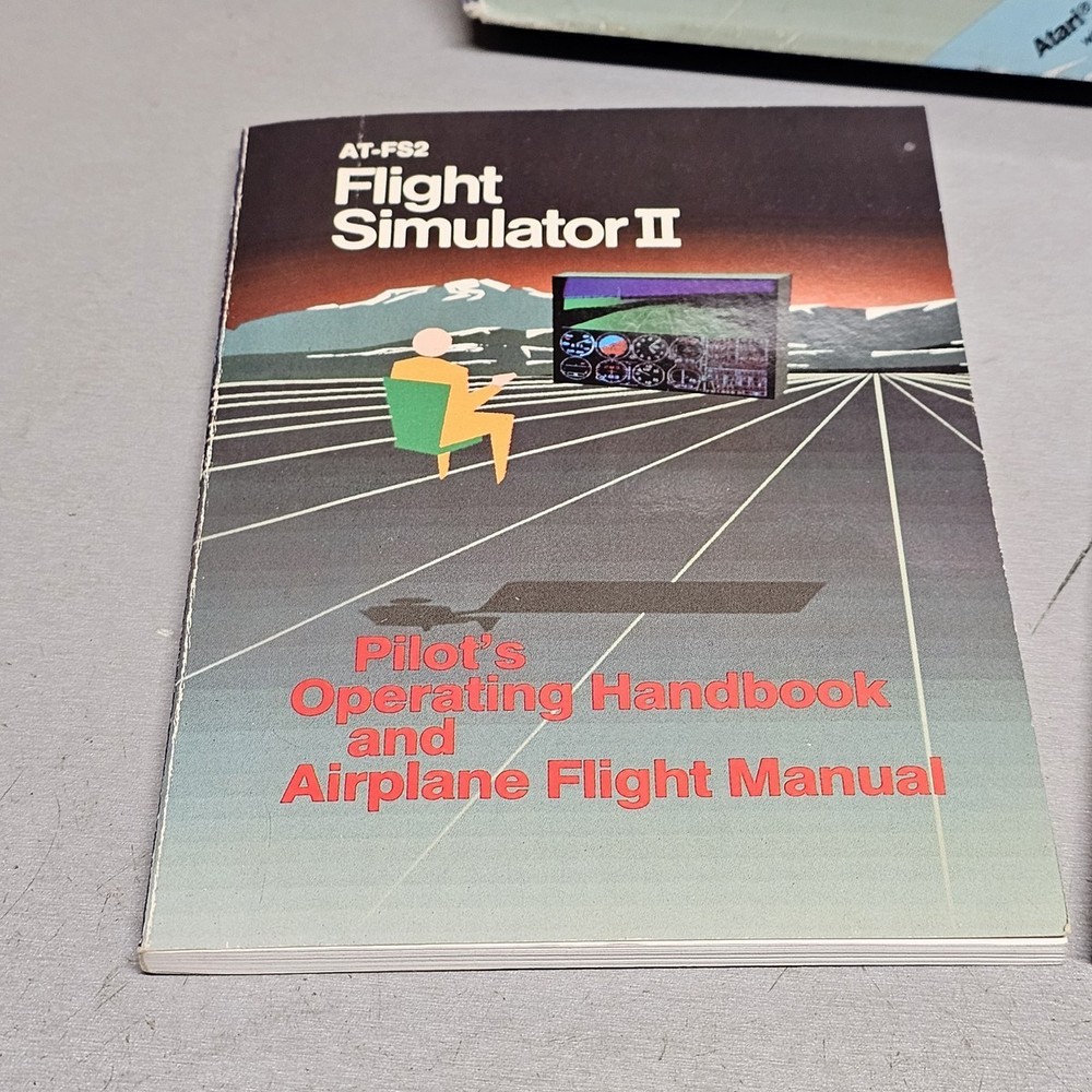 Flight Simulator II Atari Computer Vintage Software Boxed subLOGIC