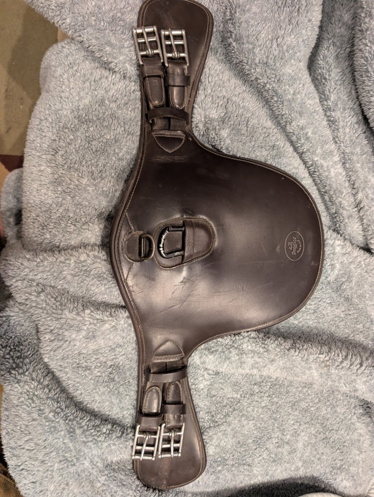 Prestige Leather Short Stud Girth Havana Brown 65cm