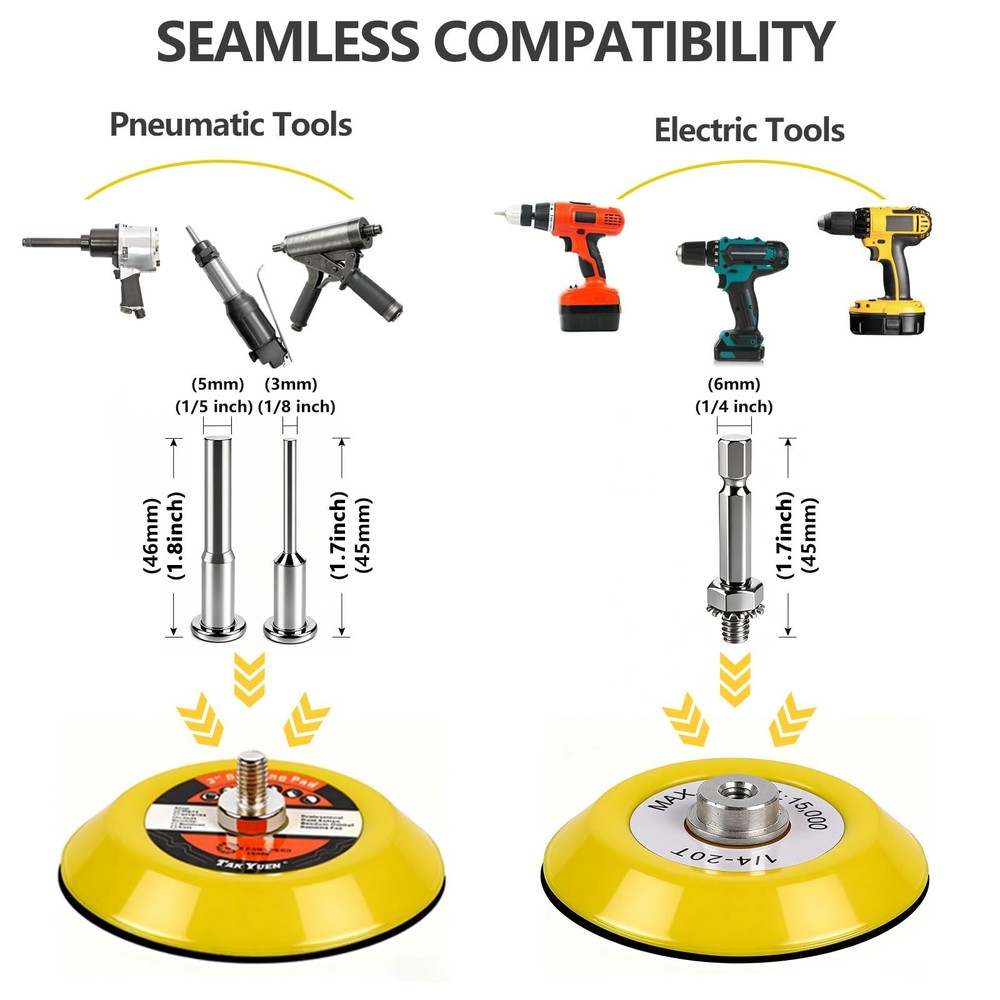 193Pcs 2 Inch Polishing Kit Hook and Loop Sanding Discs, Headlight Restoratio...