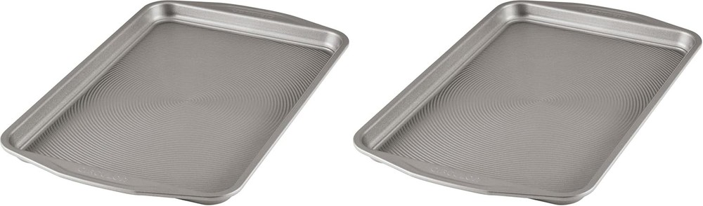 Total Bakeware Set Nonstick Cookie Baking Sheets 2 Piece Gray