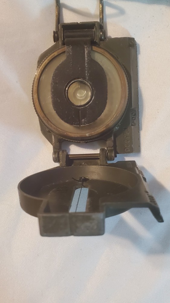 Authentic 1966 US Army Compass With Original Green Canvas Pouch