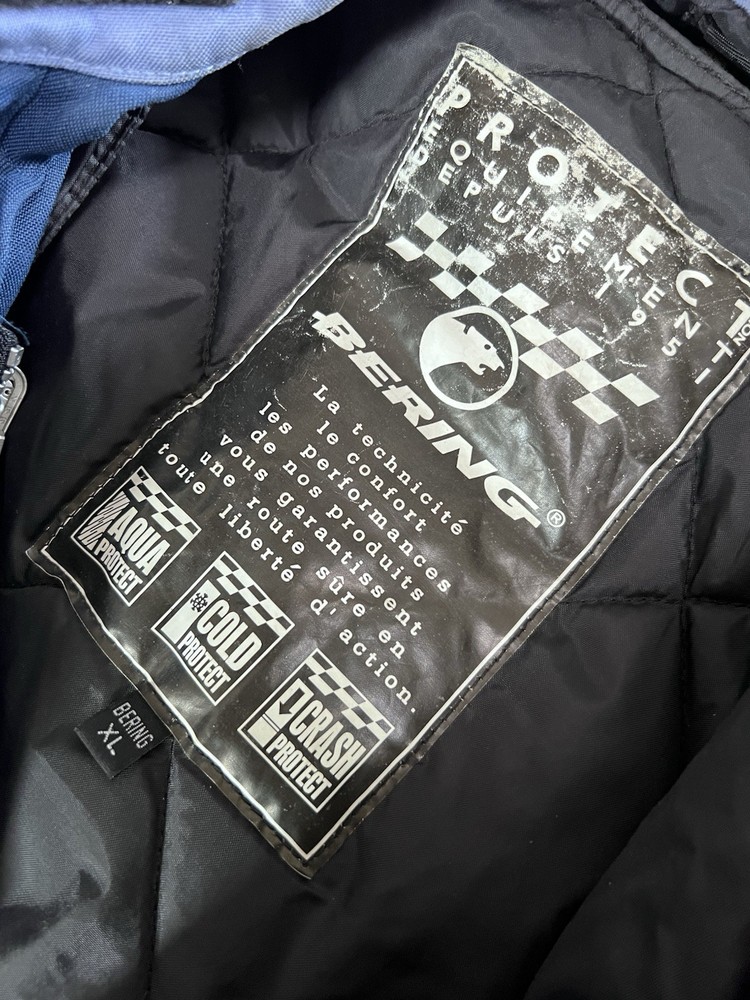 Bering motorcycle jacket XL Blue Armoured