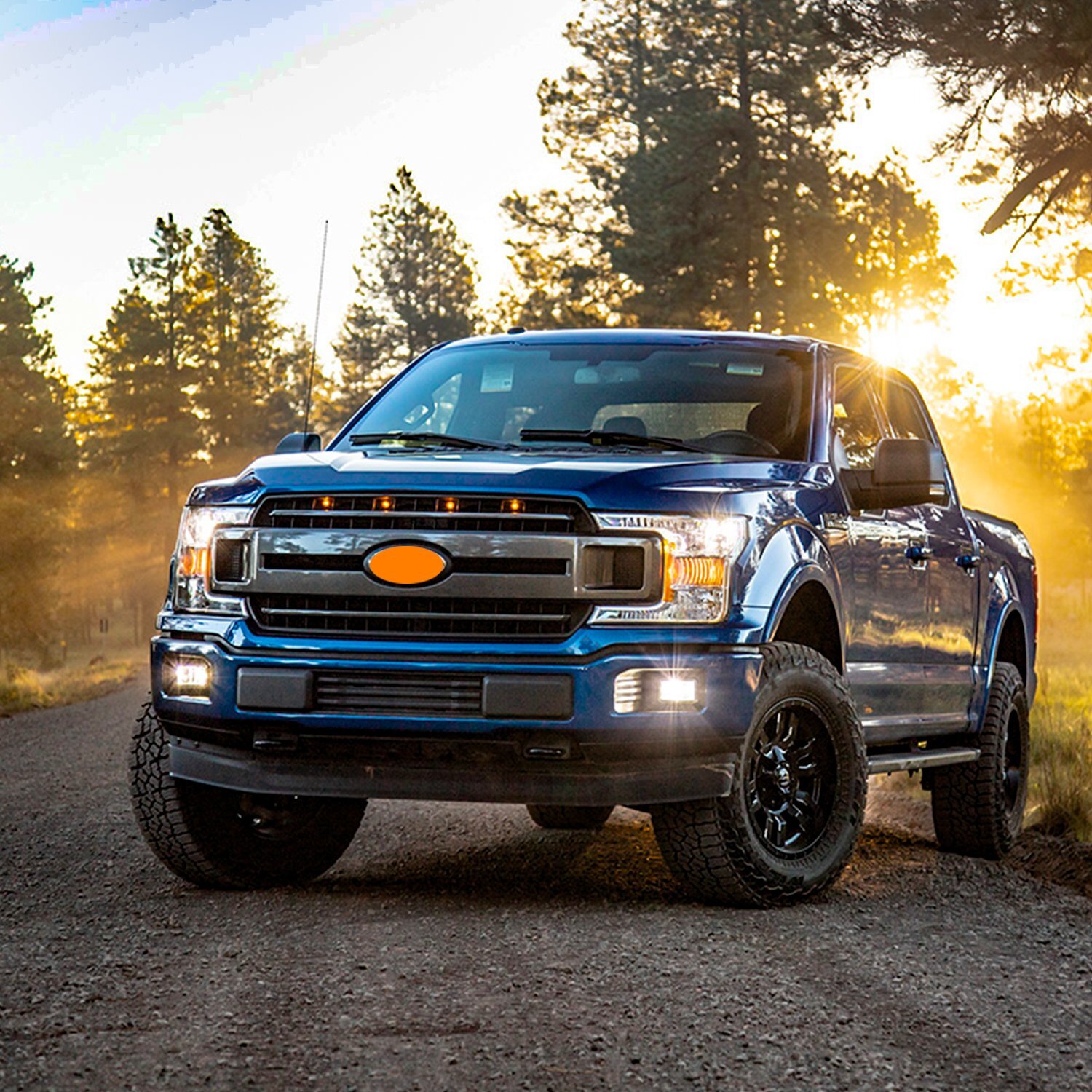 LED Driving Fog Lights Lamps Assembly for 2015-2020 Ford F150 2017-18 Super Duty