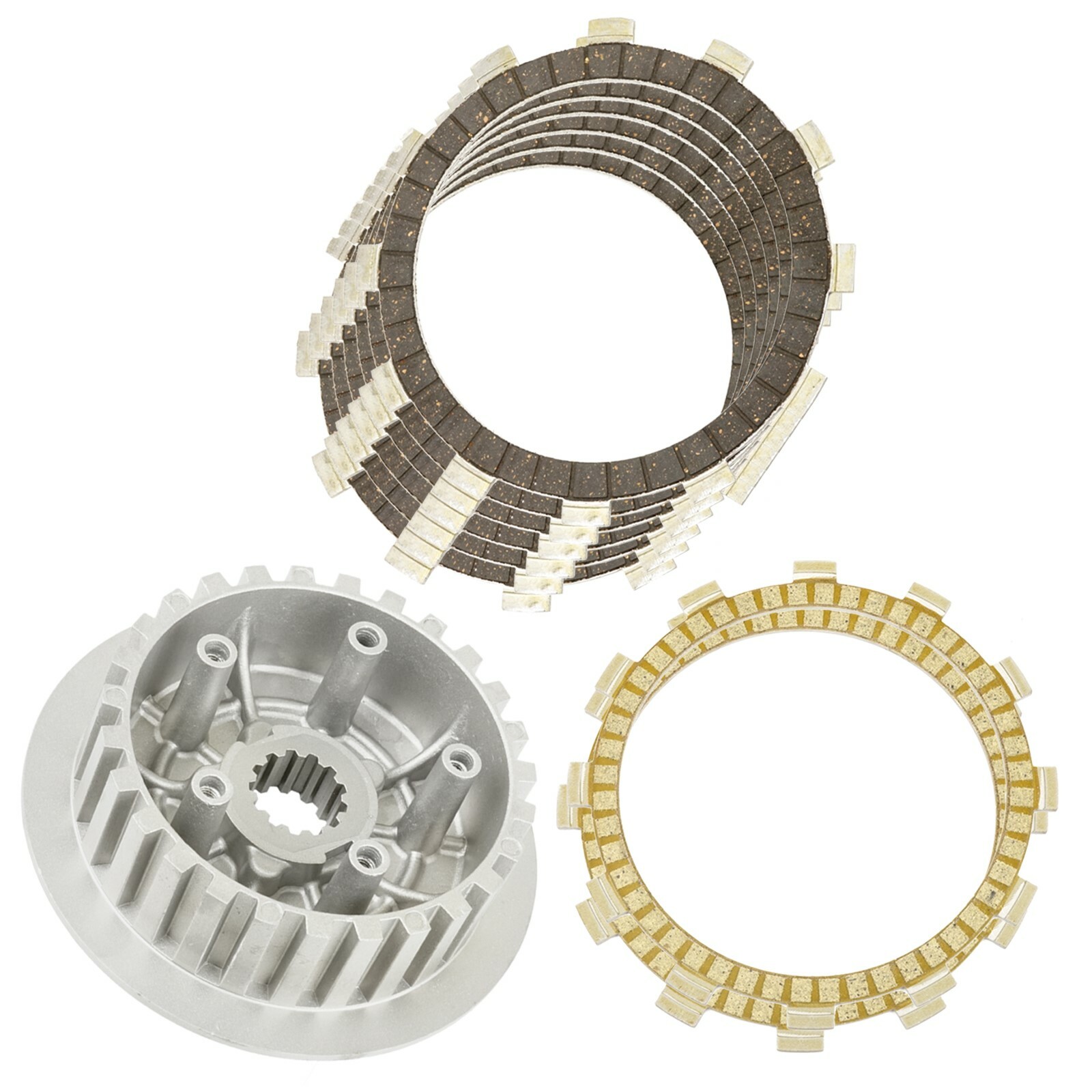 Clutch Friction Plate Boss Hub Kit For Yamaha Raptor 660R YFM660R 2001 2002-2005