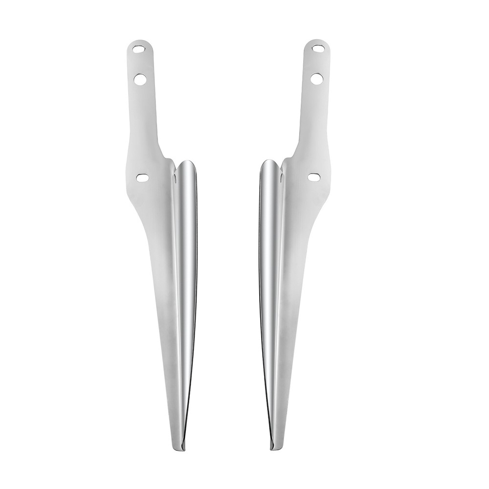 Chrome Front Fork Mount Wind Deflector For Harley FLSTC Heritage Softail Classic