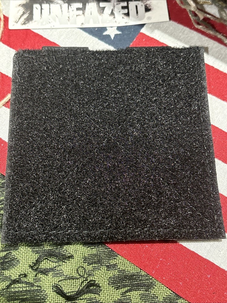 2 Pk. Patch Panel Loop Front Hook Back And Molle Straps Panel for Patches 4x4”