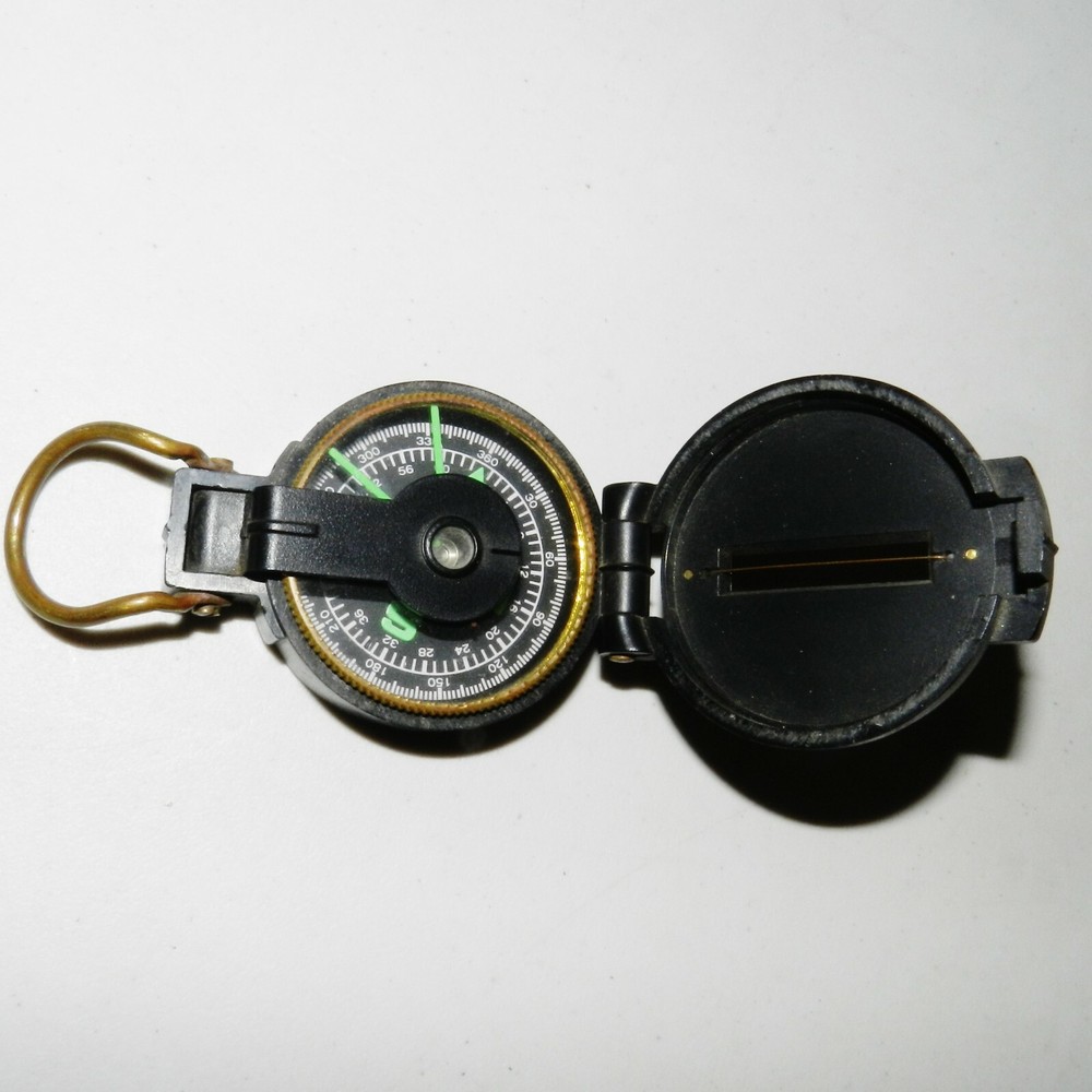 Vintage Engineer Directional Compass Black Plastic Compass Navigation Japan