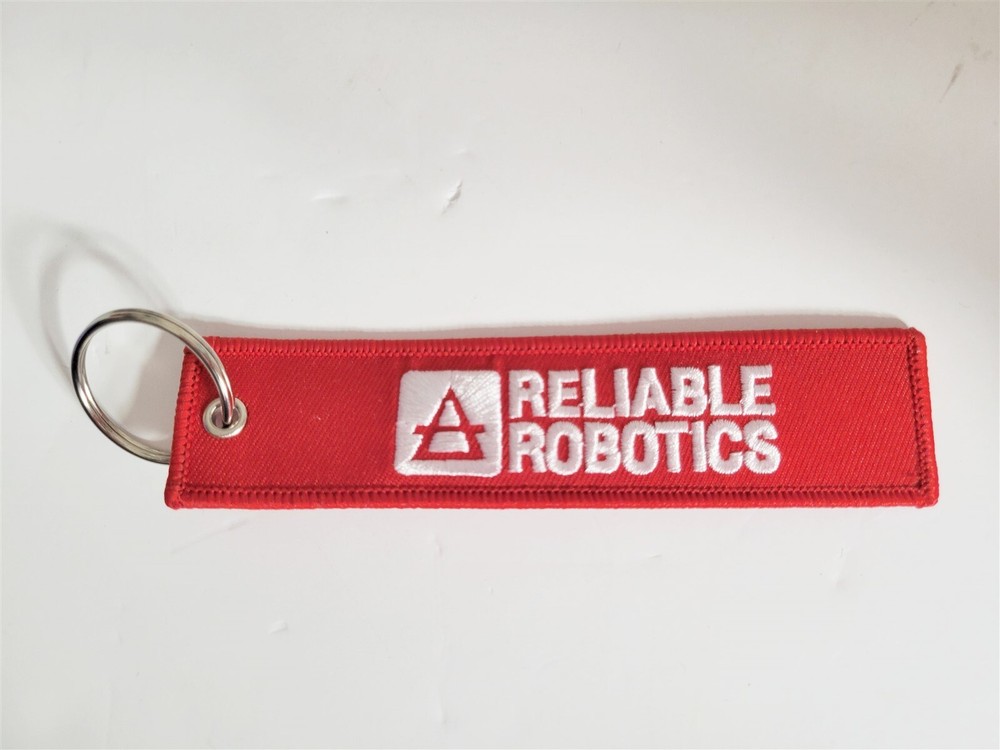 Reliable Robotics Red Tag Keychain Military