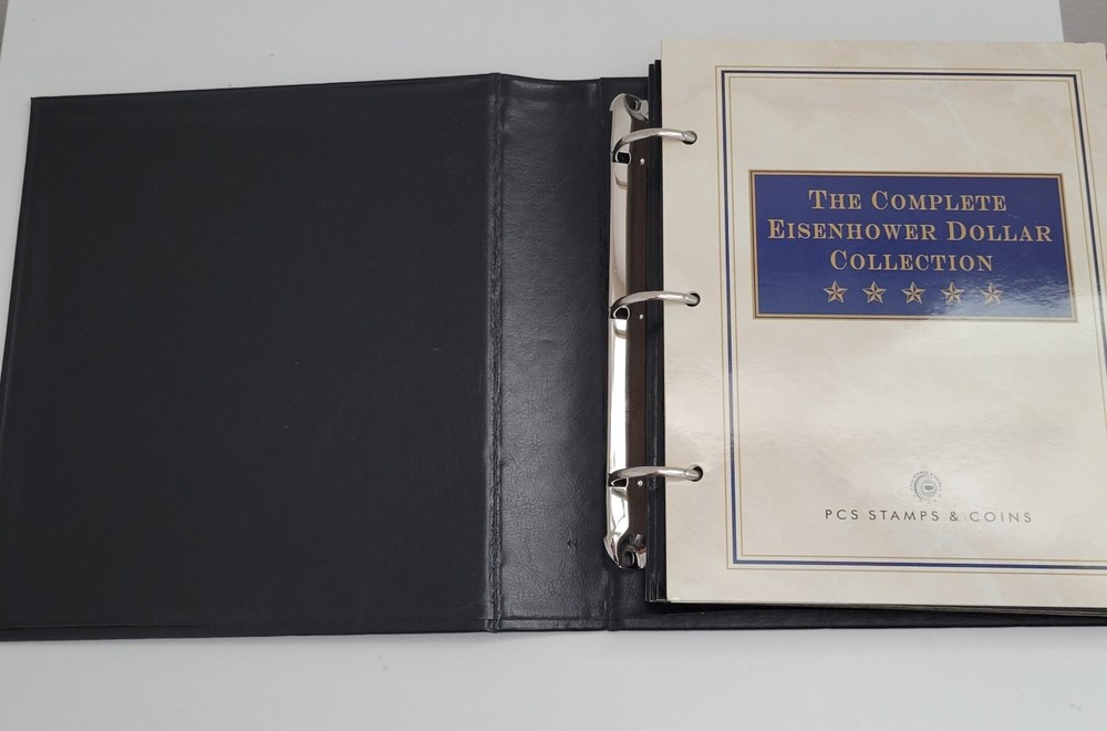 1971–1990 Eisenhower Dollar Collection • 30 Coins • Silver & Clad • PCS Folder