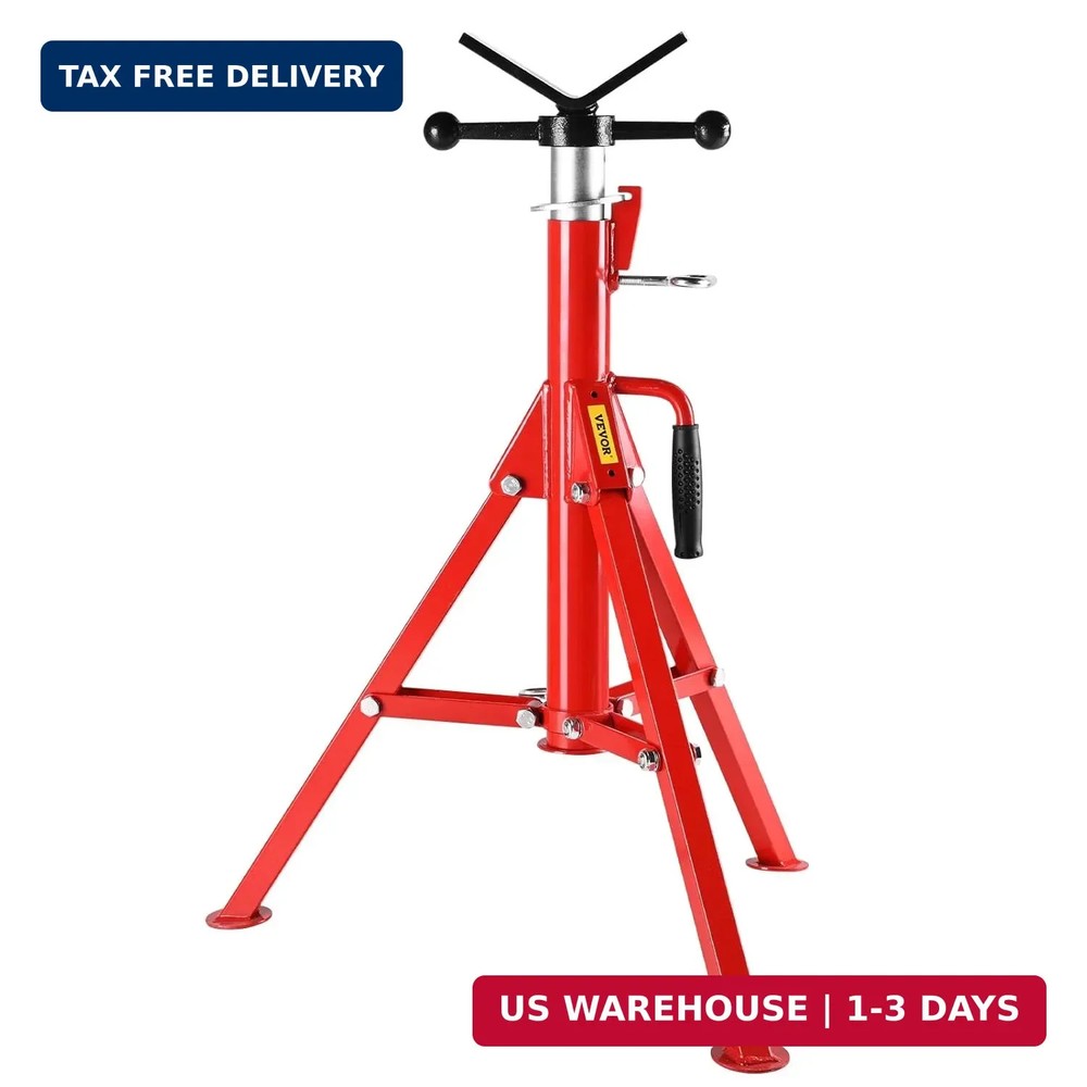 Pipe Jack Stand Robust Steel Heavy-Duty Construction | Adjustable Height Range |