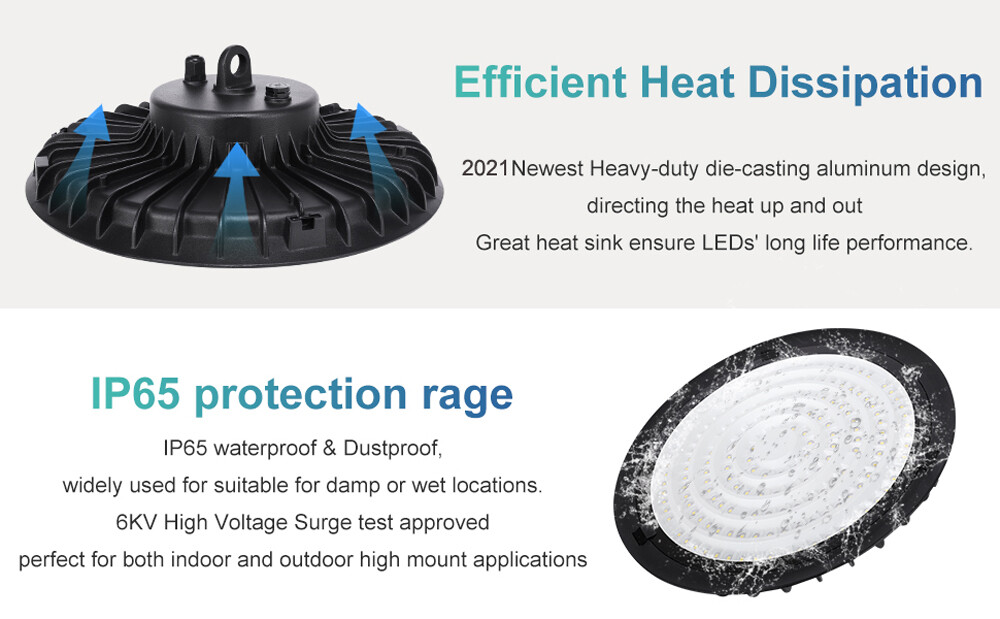 300W UFO Led High Bay Light Factory Warehouse Commercial Industrial Shop Light