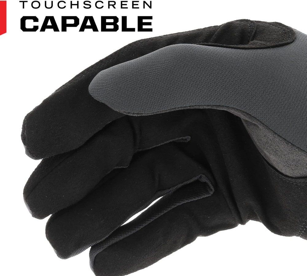 2 Pack of Durable Work Gloves - Touchscreen Capable with Reinforced Stitching