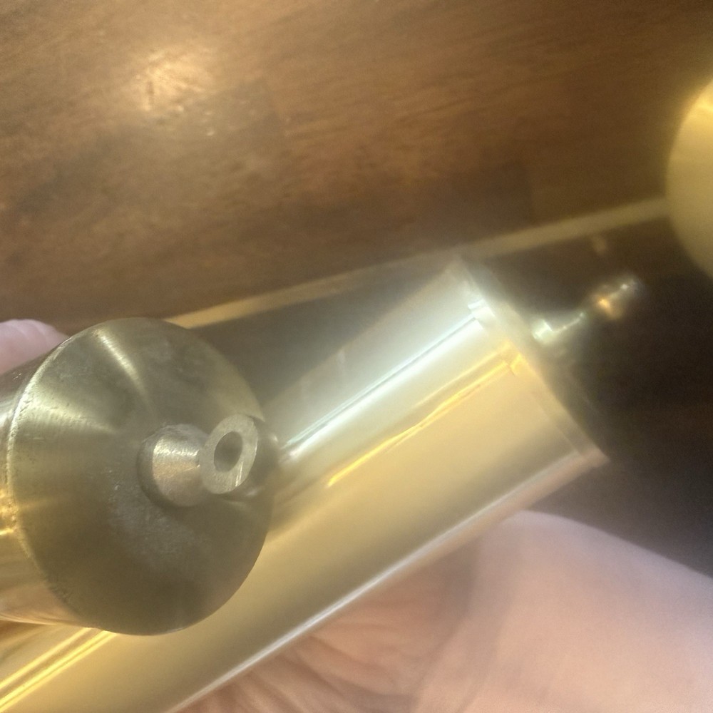 Vintage Brass clock pendulum and weights from a wall clock