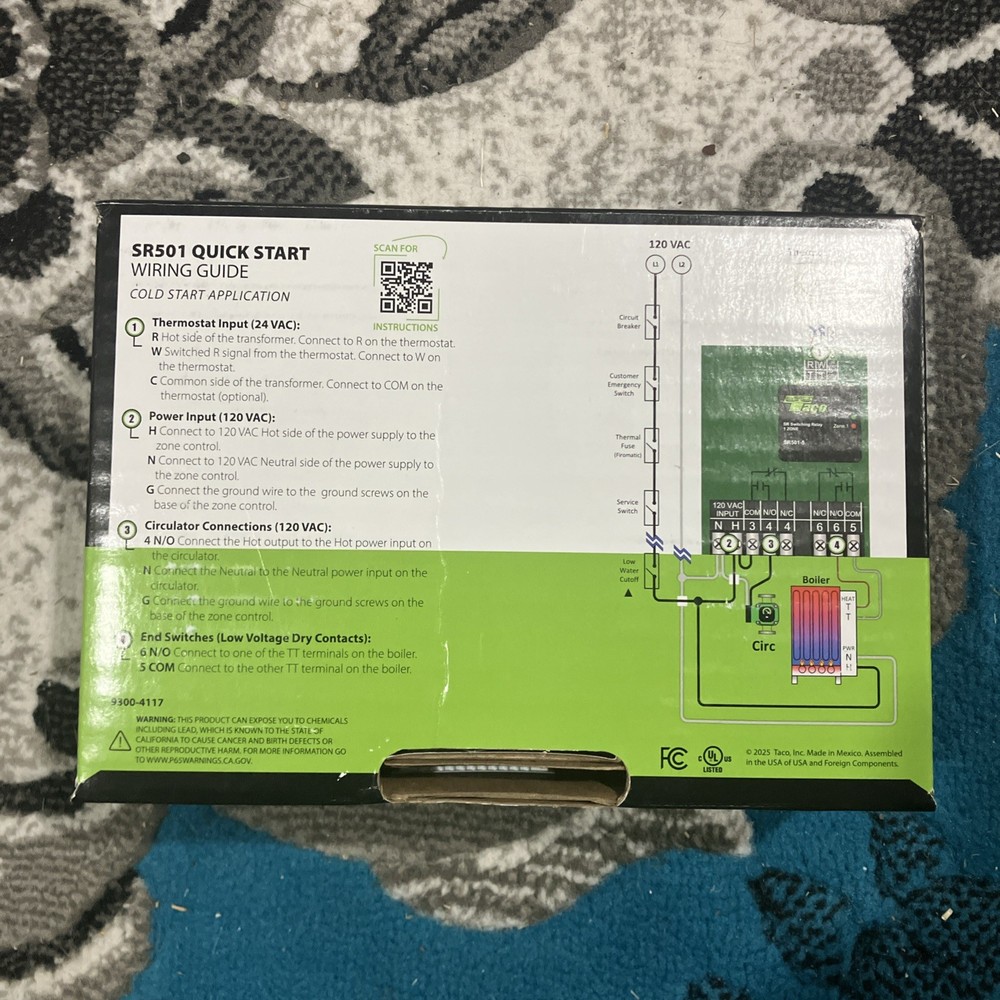 Taco Circulator Relay SR501