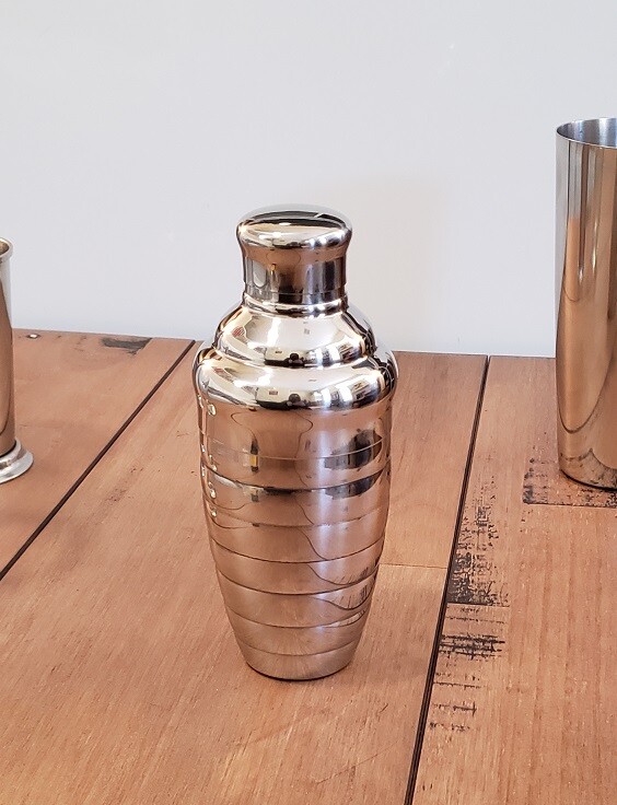 12 oz. Convex STAINLESS STEEL Martini Boston SHAKER 3-Piece Cocktail Mixer Tin