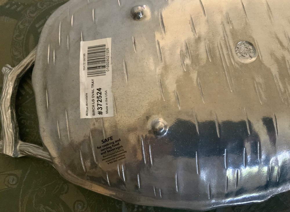 WITTON ARMETALE LG OVAL TRAY