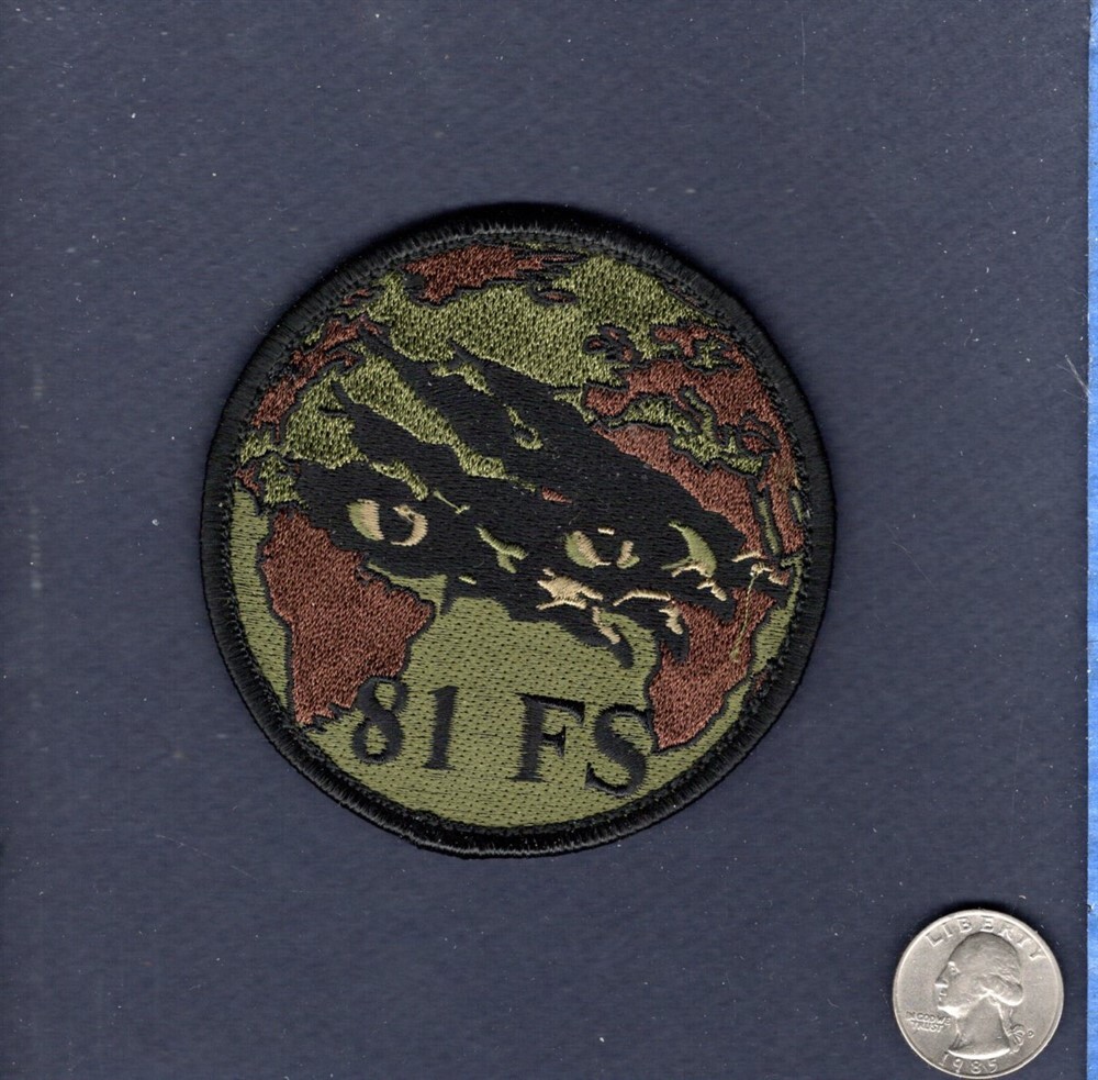 81st FS PANTHERS A-10 THUNDERBOLT USAF Fighter Squadron Patch +V