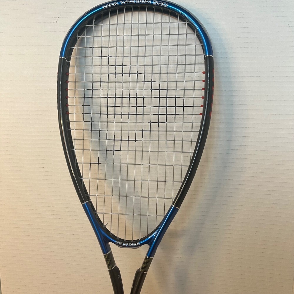 Dunlop Black Max Carbon 520 Squash Racket Blue