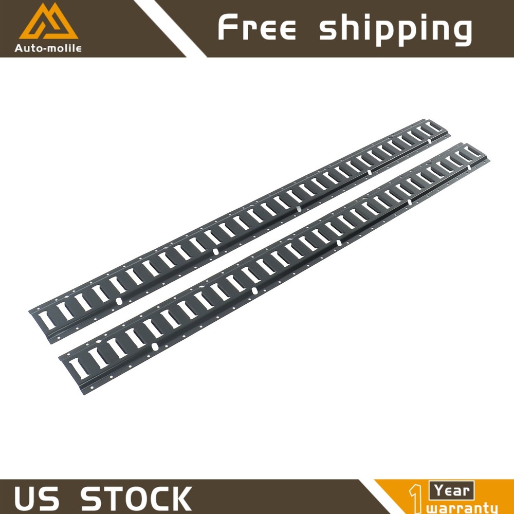 5' E-Track Tie Down Rail Secure Cargo For ATV Truck 2 Pack Multi Purpose Durable