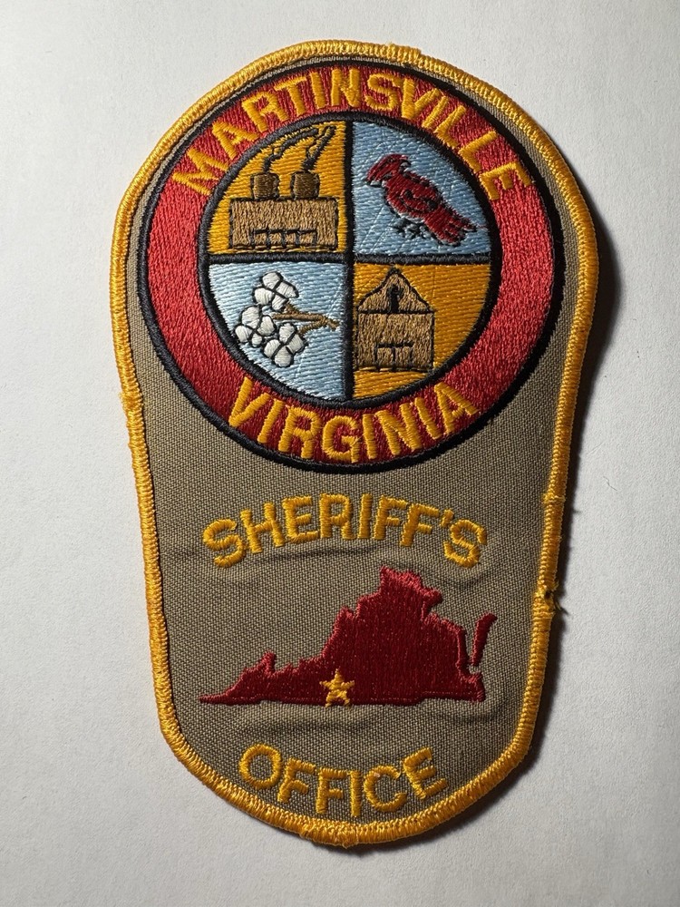Martinsville Virginia Sheriff Patch ~ Used