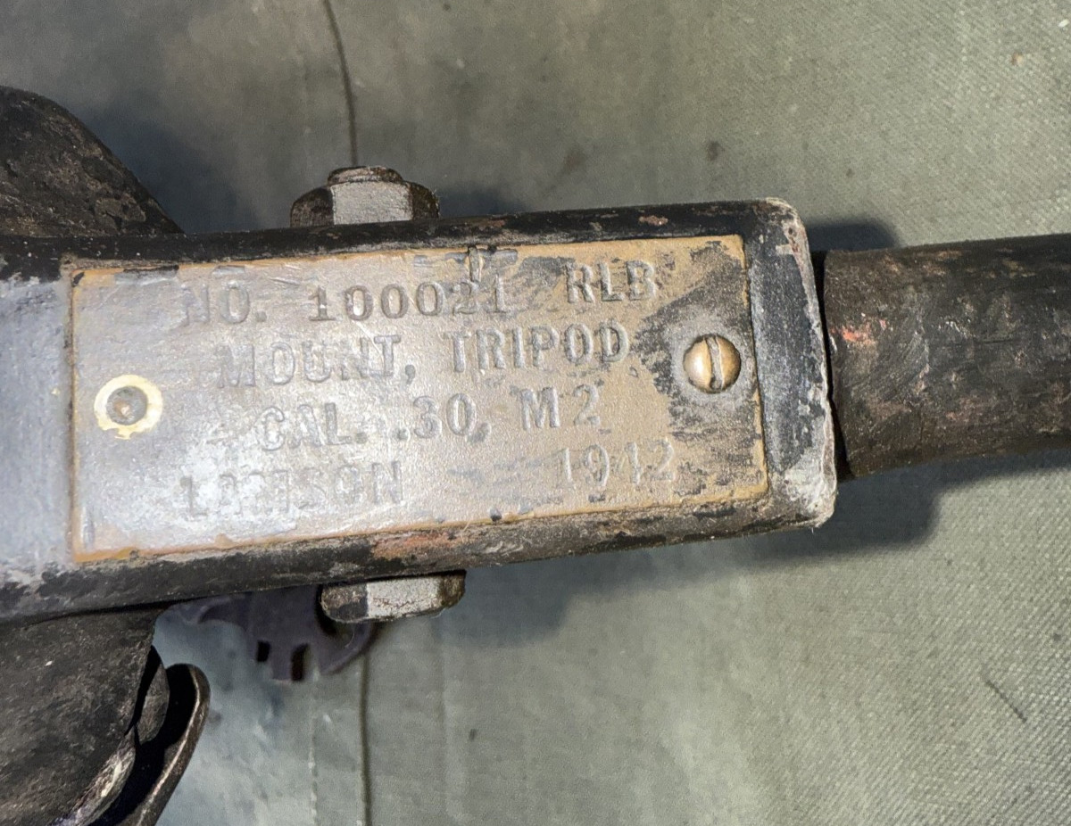US WW2 30cal Tripod 1919 M2 T&E tool short Pintle LAMSON 1942 #100021