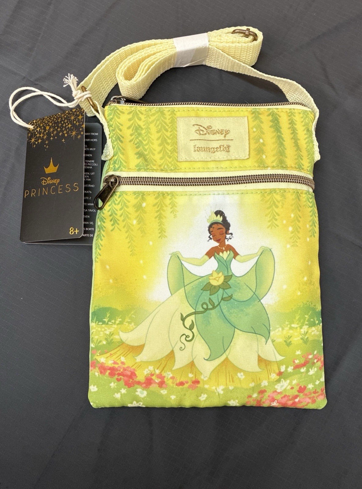 Loungefly Disney Princess and the Frog Tiana Fairy Passport/Crossbody Bag - NEW